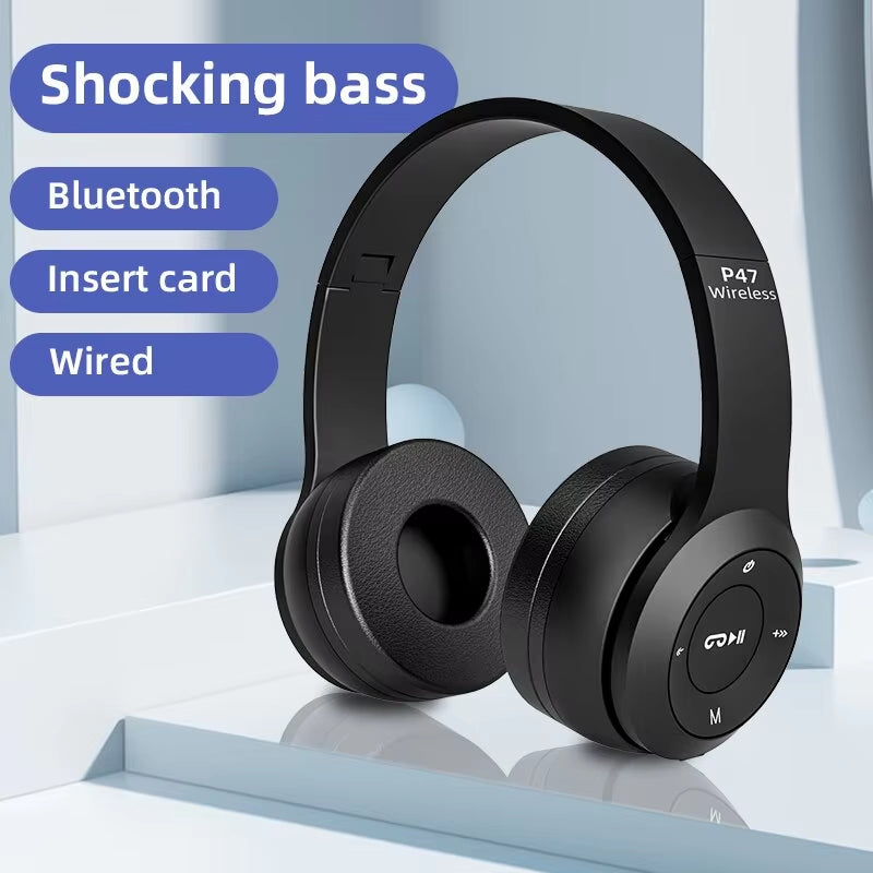 P47 TWS Stereo Headphone with Mic (compatible Android and IOS)