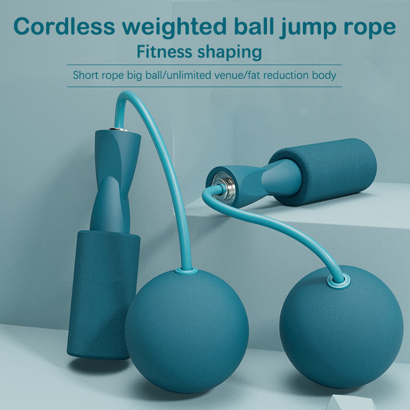 Cordless Weighted Jump Rope for Effective Fitness Training - Perfect for Indoor and Outdoor Workouts Training Jump Rope Set Fitness Jump Ropes and Silicone Handles for Women Men Kids