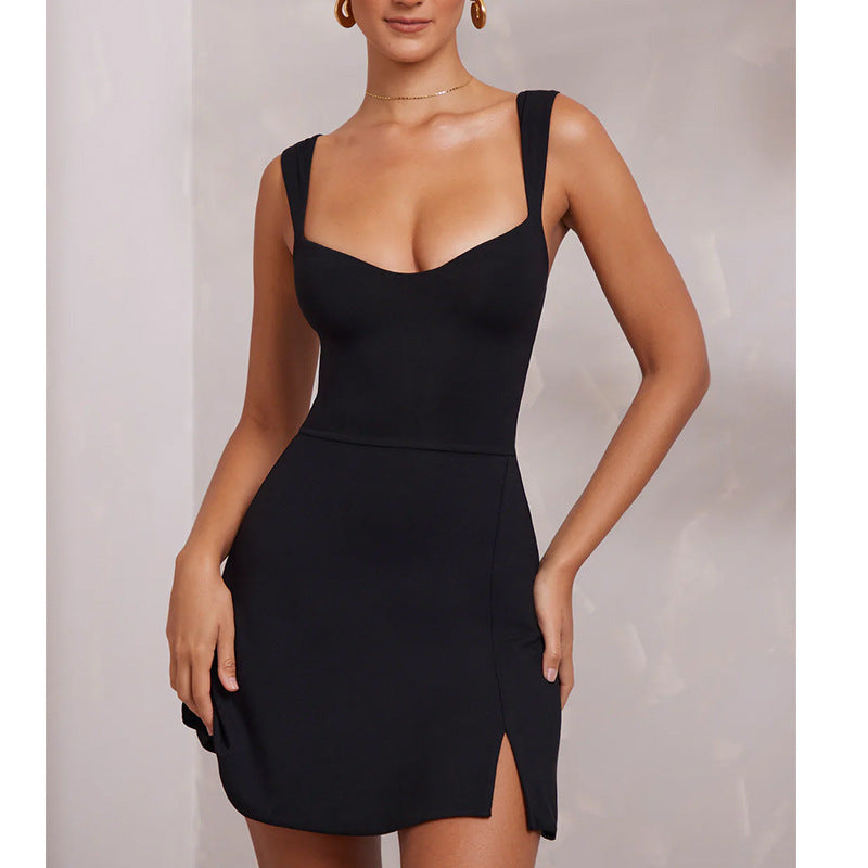 Super Chic Aesthetic Sling Backless Dress 
