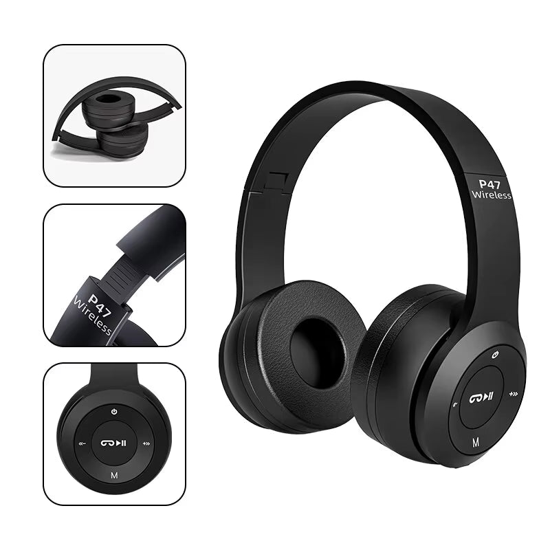 P47 TWS Stereo Headphone with Mic (compatible Android and IOS)