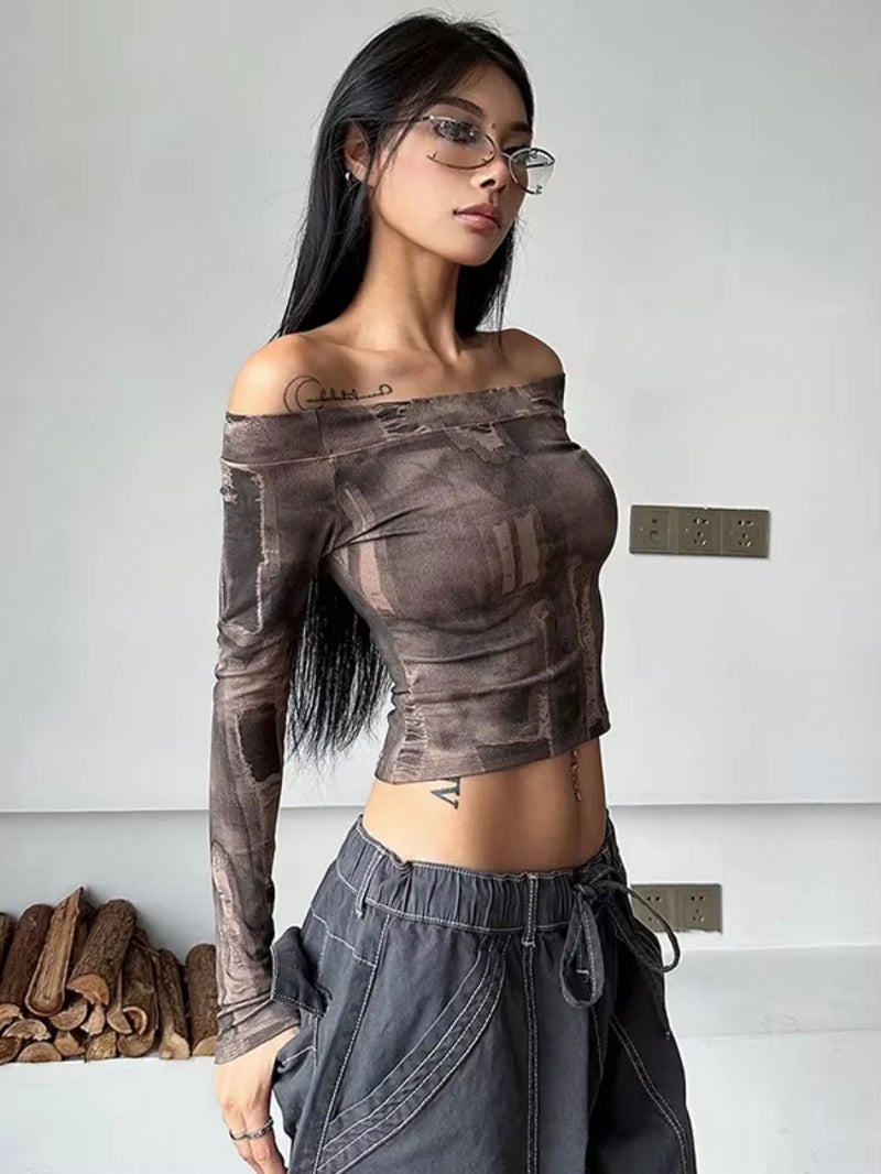 Super Chic Aesthetic Vintage One-Line Collar