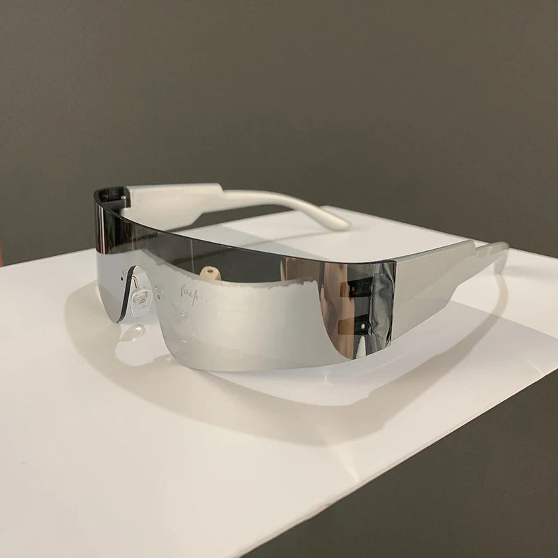 Super Chic Aesthetic Rimless Punk Multicolor/Multigender UV400 Sun Glasses